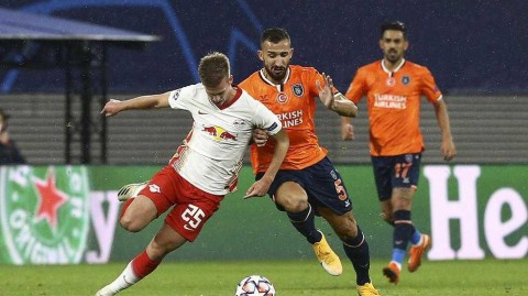 欧冠之夜：安赫利尼奥双响炮，莱比锡红牛轻取伊斯坦布尔