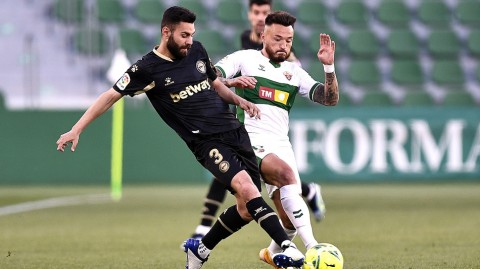 西甲保级生死战埃尔切不敌阿拉维斯 何塞卢里奥哈传射建功