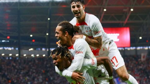 红牛竞技场激情四溢莱比锡四球横扫汉堡强势晋级