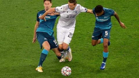 圣彼得堡寒夜中的惊天绝杀 布鲁日客场补时掀翻俄超豪门