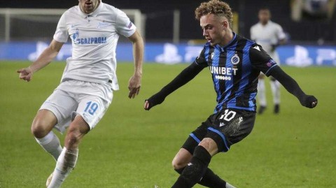 布鲁日冬夜里的璀璨三球，欧冠小组赛主场完胜泽尼特