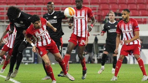 希腊之夜：奥林匹亚科斯与埃因霍温的进球盛宴