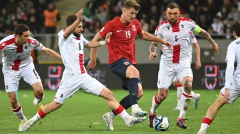 巴统之夜，足球奇迹：格鲁吉亚阻击挪威的北欧风暴