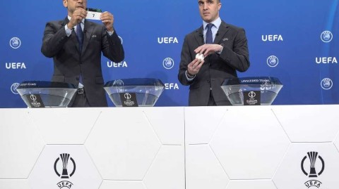 欧联杯资格赛首轮抽签仪式在瑞士隆重举行