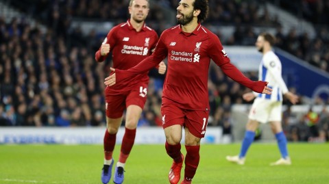 萨拉赫点射建功破僵局 利物浦客场力擒布莱顿