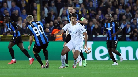 蓝月亮的璀璨夜空：布鲁日欧冠之战，曼城五球风暴全景回顾