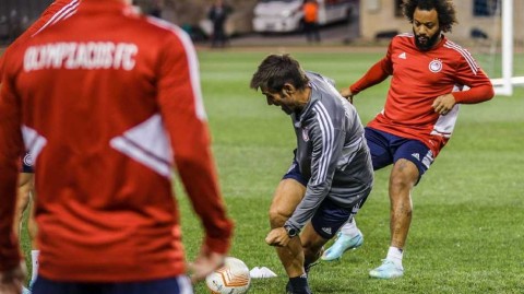 欧联杯烽火再起奥林匹亚科斯全力备战马塞洛领衔训练场挥洒汗水