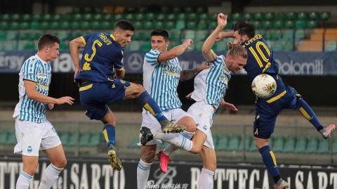 维罗纳主场三球完胜斯帕尔 迪卡明闪耀本特戈迪