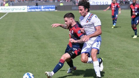 撒丁岛的蓝色狂想曲：卡利亚里完胜桑普多利亚，若昂·佩德罗主宰比赛