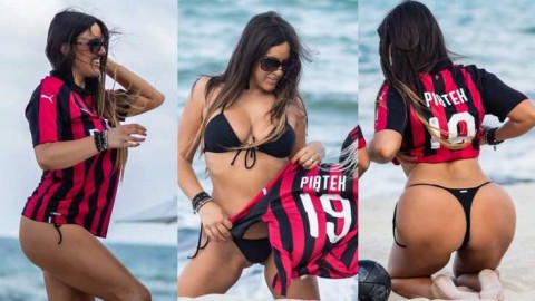 意大利女神克劳迪娅罗马妮海滩风情演绎米兰情怀