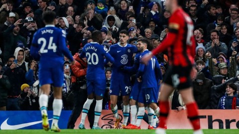 蓝军主场奏凯终结连败 哈弗茨光芒四射导演胜利