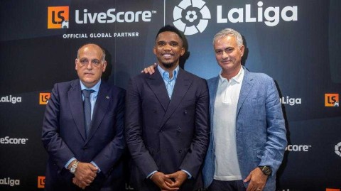 穆里尼奥与埃托奥马德里再聚首，回忆三冠王岁月展望西甲未来