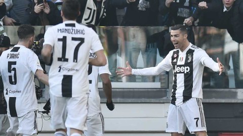 尤文图斯逆转桑普多利亚，C罗双响书写新传奇