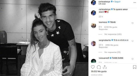 巴萨铁卫的柔情诗篇：阿莱尼亚与女友的甜蜜瞬间，绿茵场外的别样“帽子戏法”