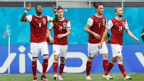 奥地利1-0力克乌克兰 创历史首度闯入欧洲杯16强