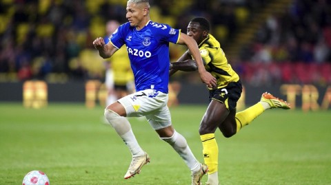 英超保级之战埃弗顿客场闷平沃特福德三轮不败