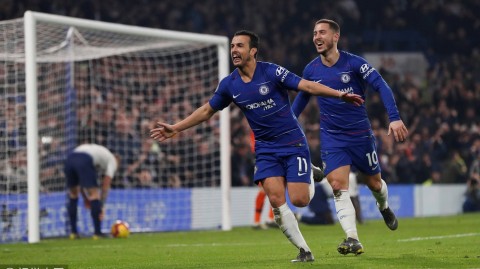 蓝军铁骑踏破白鹿巷：佩德罗一剑封喉，切尔西2-0热刺赢下伦敦德比