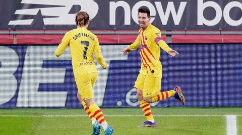 巴斯克雄狮夜未眠，梅西舞动圣马梅斯：一场属于魔术师的逆转好戏