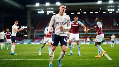 英超经典一战：曼城客场少打一人，二比一逆转绝杀阿斯顿维拉