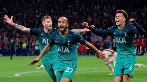 热刺神奇逆转阿贾克斯晋级欧冠决赛