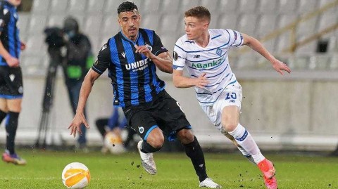 欧联杯激战：布鲁日0-1基辅迪纳摩，布亚尔斯基一击制胜