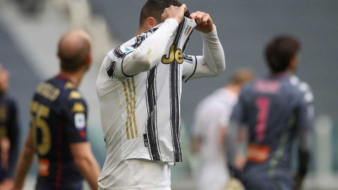 尤文图斯赢球夜 C罗却把落寞写在脸上