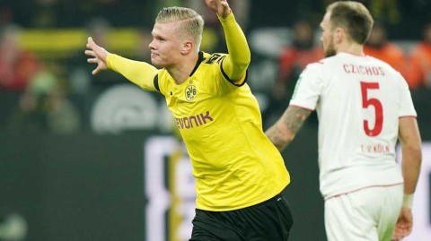 威斯特法伦的青春风暴：多特蒙德五球横扫科隆，哈兰德再创神迹