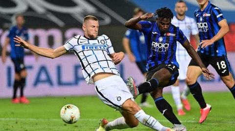 意甲收官战：丹布罗西奥闪击阿什利-扬传射，国米客场完胜亚特兰大锁定亚军