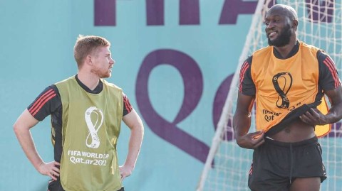 红魔厉兵卡塔尔 德布劳内卢卡库领衔训练蓄势待发