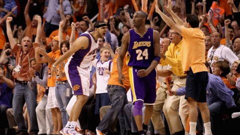 二六年回忆杀：太阳三巨头掀翻湖人，科比独舞难救主