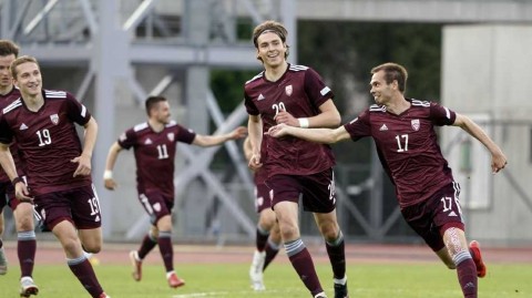 欧国联拉脱维亚小胜列支敦士登 朱津斯一锤定音助球队登顶小组