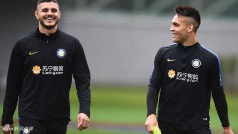 米兰德比前哨战？国米闭门苦练 汉达手抛球上演“穿越”戏法