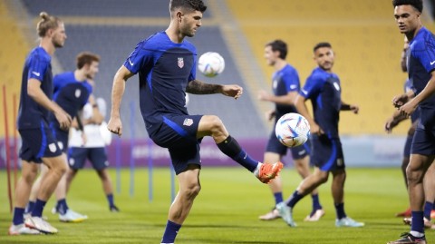 美国队卡塔尔世界杯赛前训练现场直击