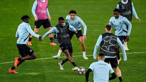 欧冠夜前的蓝黑军团 布鲁日里斯本训练纪实