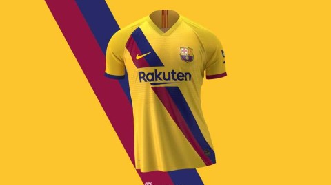 巴萨全新客场球衣发布 重现七十年代经典斜条纹