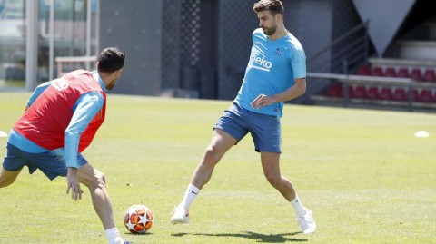 肃杀之气漫赛场：梅西领衔巴萨众将严阵以待，欧冠决战前夕现真容