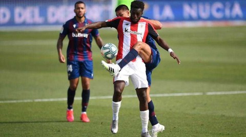 巴斯克雄狮客场蛰伤青蛙 毕尔巴鄂竞技2比1力克莱万特