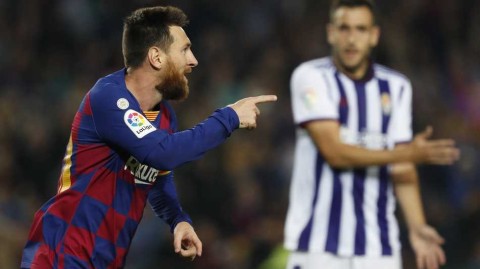 梅西两射两传闪耀诺坎普 巴萨五球大胜豪取五连胜领跑西甲