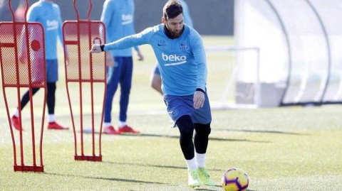 巴萨众将厉兵秣马，梅西状态火热静候联赛强敌