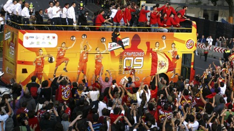 时光回溯：重温2009年西班牙男篮凯旋盛典与马德里申奥激情时刻