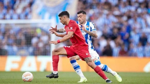 欧联杯之夜皇家社会险胜奥莫尼亚 格瓦拉世界波久保建英献绝杀助攻