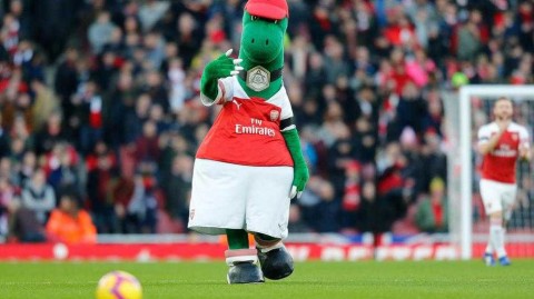 枪龙加冕吉祥物世界杯 阿森纳拥趸的绿色萌宠传奇