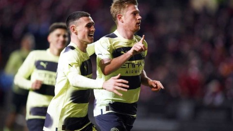 曼城客场力克布里斯托尔城强势挺进足总杯八强