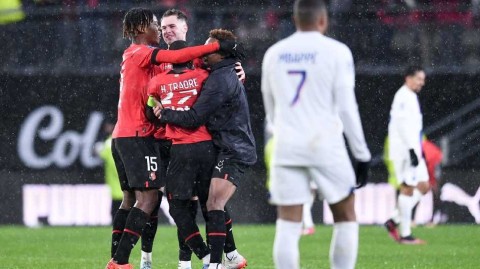 法甲联赛巴黎客负雷恩记 姆巴佩失机留憾