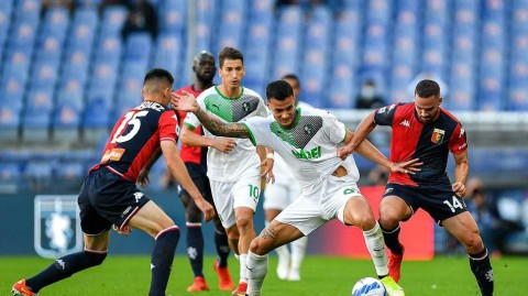 意甲经典一战：热那亚连追两球绝平萨索洛