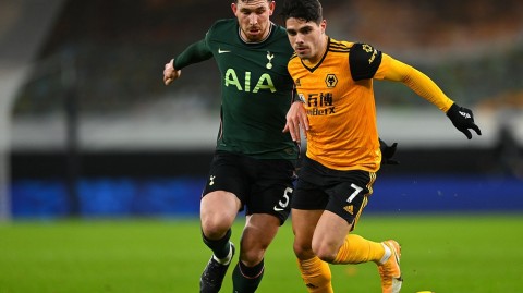 英超狼队最后时刻绝平热刺 恩东贝莱开场闪击难救主