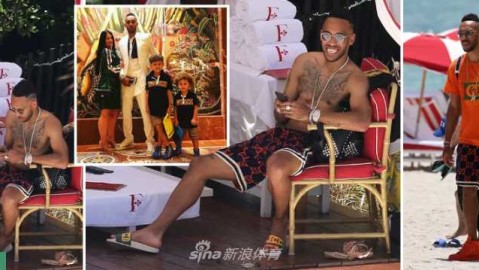 奥巴梅扬迈阿密海滩庆三十而立，金靴射手的阳光假日