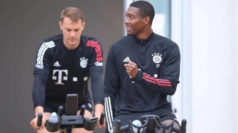 拜仁决战前夕欢乐训练，众星轻松备战巴黎