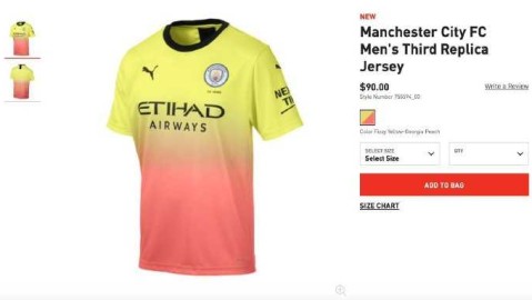 曼城新赛季第三球衣惊艳亮相，荧光渐变演绎现代攻势足球哲学