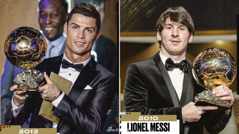 绝代双骄：梅西与C罗联手铸就的金球奖黄金十年